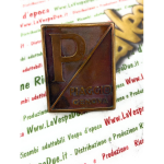 Bouclier VESPA PIAGGIO GENOVA type Paccagnini en bronze VESPA 98 V98T 125 V1T A V15T A V30T A V33T FIXATION AVEC AGRAFES 36 MM X 46 MM PRODUCTION ARTISANALE ITALIENNE