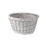 Wicker oval trunk basket 36 x 30 x 19 cm front rear trunk luggage rack VESPA LAMBRETTA APE CIAO BOXER BRAVO SI white color