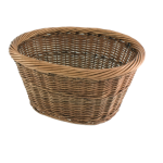 Wicker oval trunk basket 36 x 30 x 19 cm front rear trunk luggage rack VESPA LAMBRETTA APE CIAO BOXER BRAVO SI brown color
