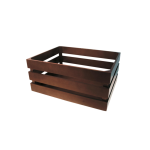 Rectangular trunk basket wooden box 43 x 33 x 19 cm luggage rack front rear trunk VESPA LAMBRETTA APE CIAO BOXER BRAVO SI brown color
