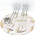 Satz Trittbrettleisten für VESPA 125 150 VNA VNB VBA VBB aus poliertem Edelstahl