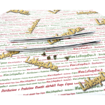 Set fregi in alluminio per parafango e cofani per VESPA 125 VNL GT GTR 150 SPRINT SUPER 180 SS VNC1T VNL2T>127357 VBC1T>251419 VLB1T VSC1T con viti per il fissaggio r.o. 090522 610100M scocche 