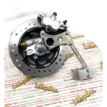 Mozzo ruota anteriore Freno a disco per Lambretta 125 LI 3° 4° LI S DL GP 150 LI 3° LI S SX DL GP Anti Affondo fresato a CNC per freno a disco Forklinks