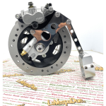 Freno de disco para buje de rueda delantera Lambretta 125, 150 LI, LI S, DL GP, 150 SX, 175 TV, 200 SX, DL GP, fresado CNC, antihundimiento para horquillas de freno de tambor.