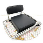 Poltroncina sella posteriore per VESPA 125 150 VM VN VB1 V30 V1 V15 VL anni 50 e 60 completa di cuscino per piastra portapacchi larga fino a 24 cm seduta laterale per donna