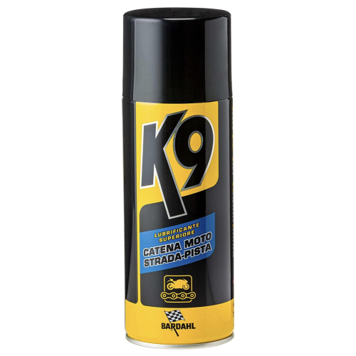 BARDAHL K9 Spray MOTORCYCLE CHAIN Lubricant ROAD-TRACK designed to protect and lubricate all types of chains 400 ml pack VESPA APE LAMBRETTA FIAT ALFA ROMEO LANCIA