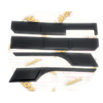 Serie strisce paracolpi in gomma nere adesive VESPA 80 125 150 200 PX PE ARCOBALENO ELESTART MY protezioni paraurti parafango e cofani modanature parascocche 