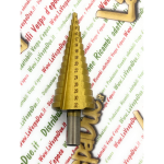 Broca escalonada con punta cónica de acero HSS para expansión de orificios de 4 mm a 32 mm