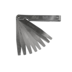 Spessimetro a 8 lame in acciaio speciale temprato e rettificato con vite di bloccaggio DIN 2275 da mm 0,05 a 0,50 mm