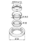 Kit de capuchons de fourche de direction VESPA 50 90 PX PE 50 125 150 160 180 200 PRIMAVERA SPRINT RALLY SPECIAL NLR ET3 PK S XL SS GT TS SUPER GS SS COSA ro 153024 CM061304 56003R 650075 650075 65069345 154698 56002R CM061303 650693 153023