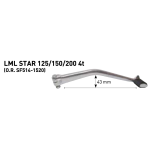 Levier de démarrage long pour LML STAR 125 150 200 4t ro SF514-1520