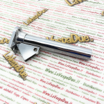 Tubo comando cambio al manubrio per VESPA 125 VM1 VM2 VN1 VN2 150 VL1 VL2 VL3 GS VS1T APE 150 AB3 AB4 metallo cromato con flangia in alluminio lucido