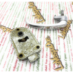 Kit cerradura SAFE con pestillo de seguridad y manilla GIOBERT para triciclo APE LAMBRO GUZZI adaptable a puertas de caja de carga y puertas inferiores de almacén