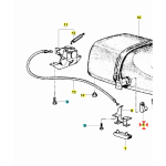 Levier d'ouverture de selle pour VESPA 125 150 200 COSA CL CLX 125 150 200 ro 228505