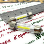 2 12 Volt LED torpedo bulbs with SV 8.5 connection 36 mm long white color 6000° k 0.5 W for VESPA LAMBRETTA APE Motorcycles and cars