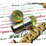 2 Yellow LED double-light bulbs with P21W BA15S fitting 12 Volt yellow colour 6000° k 1.5 W for VESPA LAMBRETTA APE Motorcycles and cars