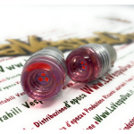 2 Red LED bulbs with BA15S socket 12 Volt red color 6000° k 1.5 W for VESPA LAMBRETTA APE Motorcycles and cars