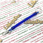 Portachiavi Blu spirale antifurto anti smarrimento per Piaggio Vespa APE CIAO SI BRAVO BOXER Lambretta innocenti blockshaft