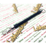 Portachiavi Nero spirale antifurto anti smarrimento per Piaggio Vespa APE CIAO SI BRAVO BOXER Lambretta innocenti blockshaft