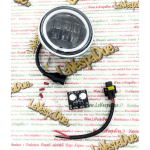 IRON led 6500 K EVOK front headlight optical group for VESPA 50 90 NLRS ro 101321 070683 ANGEL EYES with conversion circuit from 6 V to 12 V dc and from 12 V ac to 12 V dc and anti-flicker