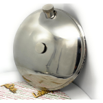 Serbatoio cromato in acciaio di riserva benzina supplementare VESPA GS 150 VS1T VS2T VS3T VS4T RUOTA DI SCORTA adattabile anche su VS5T circa 5 litri