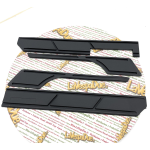 Satz selbstklebende schwarze Gummi-Stoßstangenstreifen VESPA 80 125 150 200 PX PE ARCOBALENO ELESTART MY Stoßstangenschutz, Kotflügel und Motorhauben, Karosserieleisten