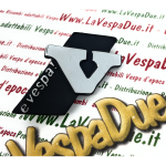 "e vespa! V" Aluminiumplatte für VESPA PK 50 125 V Topcase Low Quality