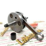 Albero motore MAZZUCCHELLI AMT 186M VT2 spalla piena trasformazione VESPA 50 PK XL APE da 50 a 125 cono 20 mm corsa 54 mm biella interasse 110 mm volani tondi