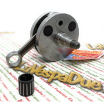 Vilebrequin MAZZUCCHELLI AMT 195A volants ronds pour VESPA PK 125 ETS N XL2 XL Course 54 mm Roulement 25 Bielle empattement 97 mm épaulements complets