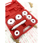 Outil de montage de guide de roulement et de joint d'huile pour VESPA APE LAMBRETTA 50 80 90 125 150 160 180 200 jeu de 6 bagues en aluminium mm 40 45 50 60 63 65