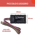 Localizzatore GPS MoMap per Vespa Ape Lambretta Moto Quod Barca Barca antifurto con blocco motore da 6V 12V 24V 30V