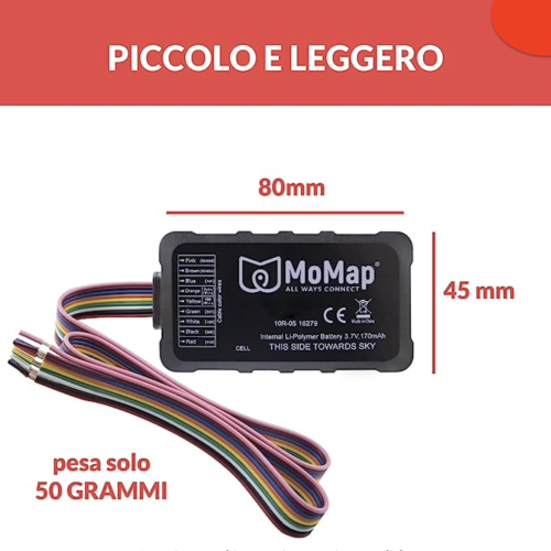 MoMap GPS-Ortungsgerät für Vespa Ape Lambretta Moto Quod Boot