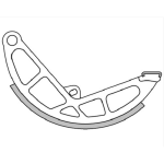 Ganasce freno posteriore POLINI 176.0187 135 x 16 per PIAGGIO 50 BRAVO CIAO SI SUPER GRILLO BRAVO SUPER BRAVO BOSS PX 