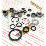 Kit de révision de fourche 14 pièces pour VESPA P 80 125 150 200 XE PE PX jusqu'en 1981 avec axe de 16 mm, support de mâchoire de frein plat, moyeu de tambour de frein avant