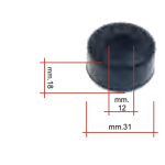 Tope superior para amortiguador trasero tipo pequeño para VESPA PK 50 125 ro 178150