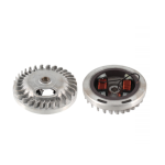Flywheel rotor with 2 coils for PIAGGIO 50 CIAO BRAVO SI engine ignition points ro 1218225 1874045 1665425