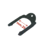 Seitliche Motorhaubenschloss-Befestigungsplatte für VESPA 125 150 VNA VNB VBB VM VN V30 kleiner Typ 20 mm ro 073260