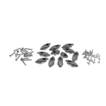 Kit of rivets, strips, footboards VESPA 125 150 180 200 SPRINT GT GTR RALLY SUPER GL for 18 mm strips