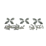 Kit de rivets, baguettes de marchepieds, embouts VESPA 125 150 VNB3 VNB4 VNB5 VNB6 de 1958 à 1966 VBB2T de 1963 à 1965 pour baguettes de 14 mm