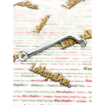 Staffa specchio manubrio lato destro per VESPA 125 150 160 VNB VB1 VBA VBB GS in acciaio cromato senza saldature 