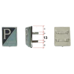 Emailliertes Metallschild vorne PIAGGIO GENOVA VESPA 125 VM1 VM2 VN1 VN2 150 von 1953 bis 1956 GS VS1 bis Rahmen 9775 ro 003139000F