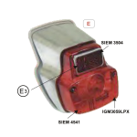 Luz trasera de aluminio SIEM para VESPA 50 90 125 NLR SS SUPER SPRINT PRIMAVERA ro 078641