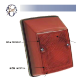 Luz de freno trasera completa SIEM para VESPA PK 50 PK 50 S AUTOMÁTICA ro 216444