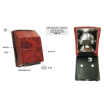 Luz trasera SIEM para VESPA PK 50 80 100 125 S AUTOMATICA ro 2159661