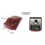 Rear light SIEM VESPA 125 150 200 PX PE ARCOBALENO from 2011 onwards ro 58269R complete with gasket