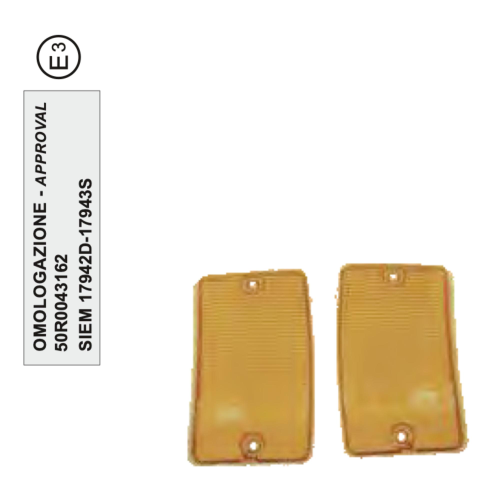 Paire de réflecteurs de clignotants avant SIEM pour VESPA PK 50 125 XL PLURIMATIC XL RUSH N FL1 FL2 HP SPEEDMATIC ro 234772 234769 homologué