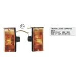 Coppia frecce anteriori SIEM per VESPA PX 80 100 125 150 180 200 E ARCOBALENO T5 r.o. 163256 162817 omologate