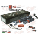Kit amortiguadores delanteros y traseros CARBONE SPORT RS GREY gris VESPA 50 90 125 NLR SPECIAL ET3 PRIMAVERA regulable con 3 configuraciones completo con accesorios revisión y restauración