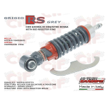 Amortisseur avant RS CARBONE gris renforcé et réglable pour VESPA 50 90 125 ET3 PK NLR SPECIAL PRIMAVERA version SPORT