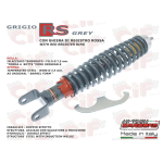 Ammortizzatore posteriore CARBONE grigio RS regolabile a 3 posizioni per VESPA 50 90 125 150 160 180 200 N L R SPECIAL SS PRIMAVERA ET3 SPRINT RALLY GS GL TS PX PE ARCOBALENO 